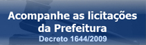 Acompanhe Licitação 2016