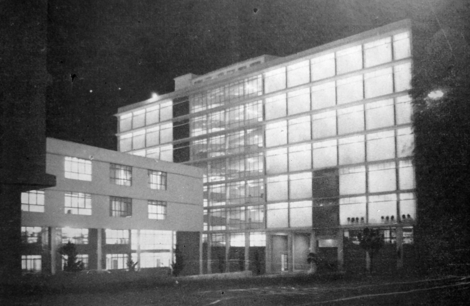 Vista do arquitetônico da Reitoria da UFPR, em 1958.
